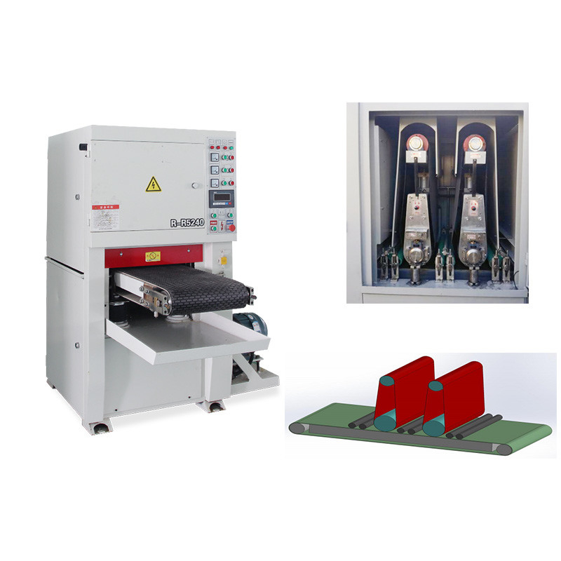 400mmRR Metal Wet Flat Surface Grinding Machine Wide Belt Sander Wet Polishing Machine Finishing Finishing Machine per il metallo