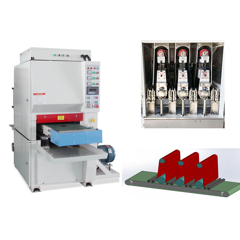 Potenza del motore rotante 5,5 kW Metall Sander Machine 150 mm 400 mm Larghezza massima di lavoro