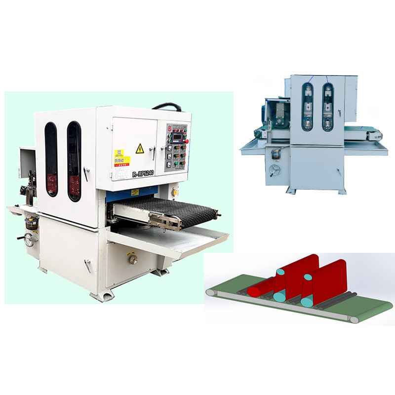 Potenza del motore rotante 5,5 kW Metall Sander Machine 150 mm 400 mm Larghezza massima di lavoro