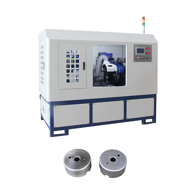 Metallo cilindrico Automatico Metallo Quattro Stazioni Disco Cnc Specchio Cnc Strumento di rettifica Elettro lucidatura macchina per acciaio inossidabile
