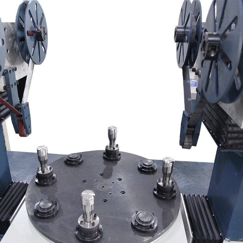 Senza copertura esterna Metallo Industrial Double Head Sanding Disc Polishing Machine Wire Drawing Machine per filo d'acciaio