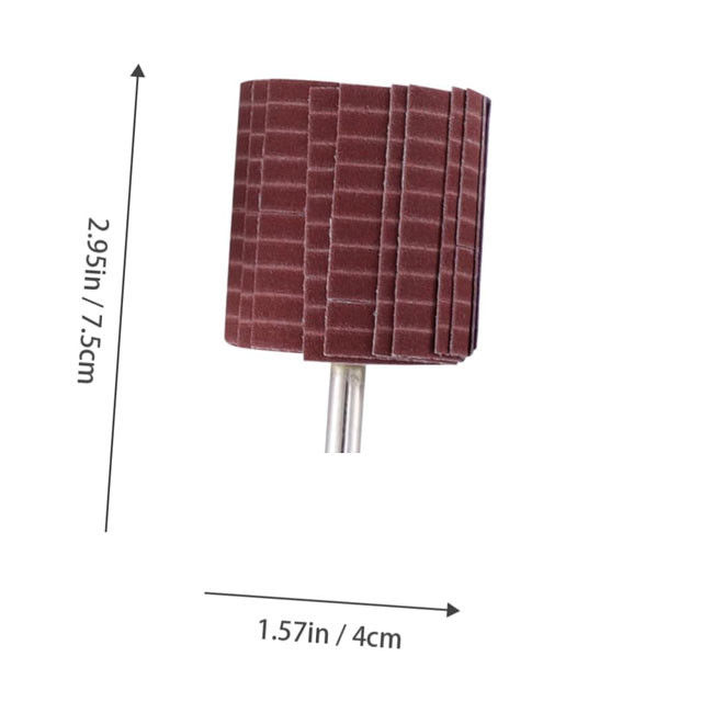 Prodotti di lucidatura Ruote a lamina resistenti Tela di smeriglio 250*50 mm Grit 240 filo abrasivo Ruota a lamina per la lucidatura di macinatura